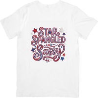Thumbnail for Star Spangled and Sassy T-Shirt | Patriotic Fourth of July Graphic Tee | Independence Day Gift