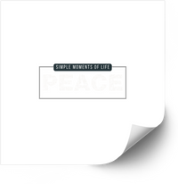 Thumbnail for Simple Moments of Life Peace Sticker | Minimalist Inspirational Quote Vinyl Decal