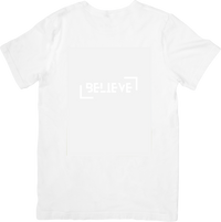 Thumbnail for Believe Minimal Box T-Shirt | Minimalist Faith Inspirational Graphic Tee | Christian Gift