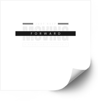 Thumbnail for Just Keep Moving Forward Sticker | Minimalist Motivational Quote Vinyl Decal