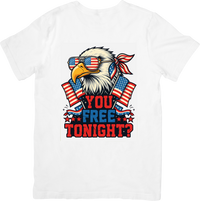 Thumbnail for You Free Tonight Bald Eagle Patriotic T-Shirt | Funny Patriotic Fourth of July Graphic Tee