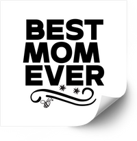 Thumbnail for Best Mom Ever Sticker | Minimalist Bold Typography Mom Gift Vinyl Decal
