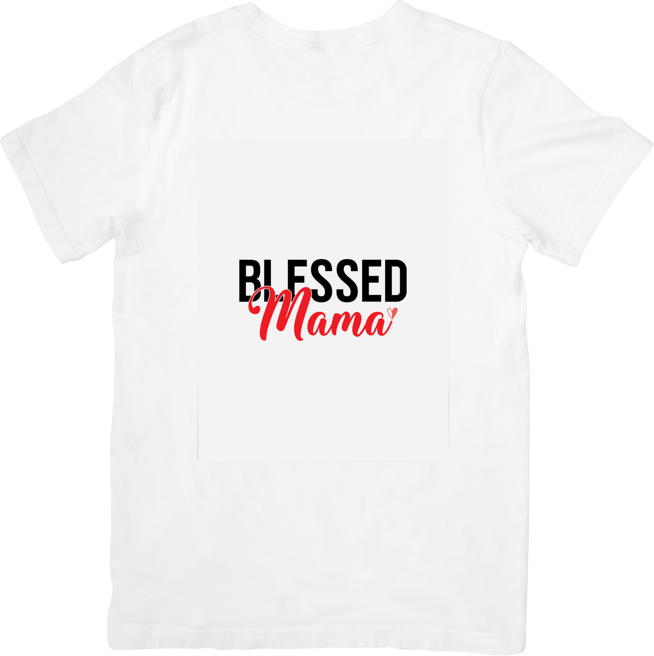 Blessed Mama T-Shirt | Minimalist Christian Faith Graphic Tee | Mother's Day Gift