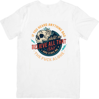 Thumbnail for Believe All That Skull T-Shirt | Vintage Edgy Attitude Graphic Tee